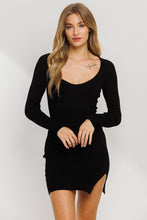 Load image into Gallery viewer, Heart Breaker Mini Dress in Black
