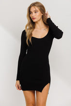 Load image into Gallery viewer, Heart Breaker Mini Dress in Black
