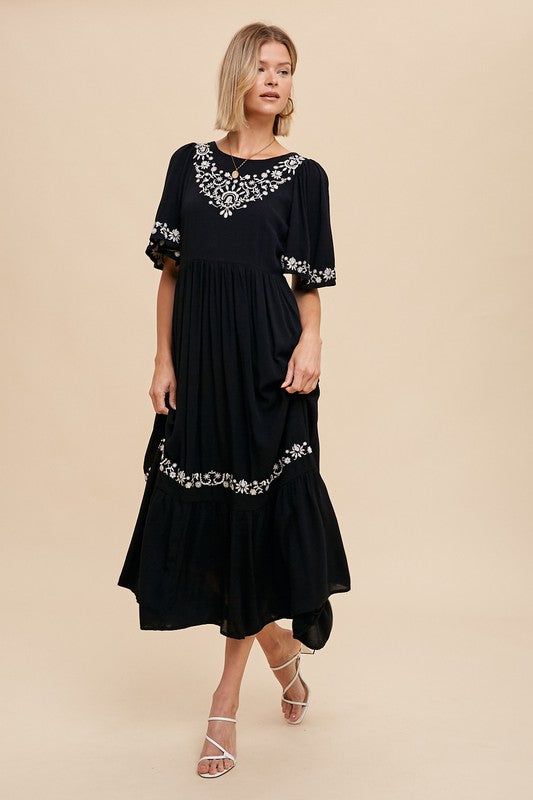 fun midi dress Just For Embroidered Size:8YR Decor & Lighting and made for sunny Boho A-Line Wedding Dresses
