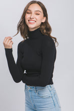 Load image into Gallery viewer, For the Record Turtleneck Sweater in Black
