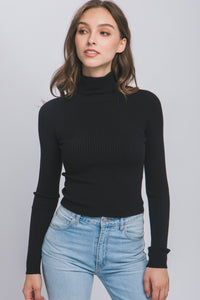 For the Record Turtleneck Sweater in Black