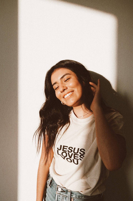 Jesus Loves You Sand Tee