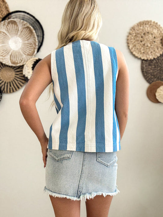 Shoreline Stripe Vest