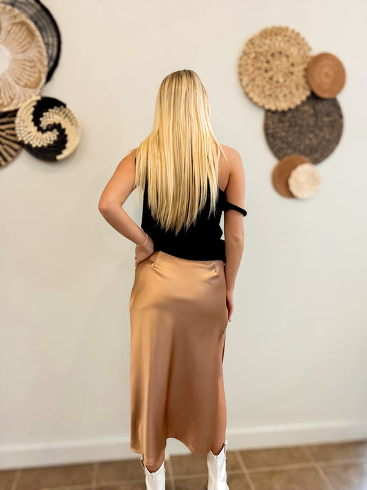 Golden Hour Satin Skirt