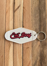Load image into Gallery viewer, Eat Beef Vintage Hotel Keychain
