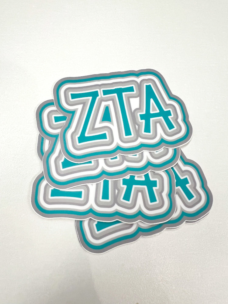 Zeta Tau Alpha Sorority Sticker