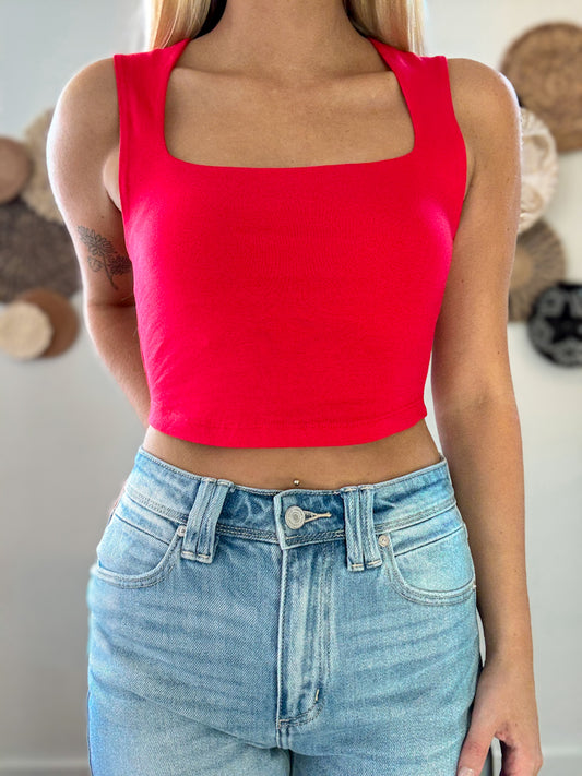 Ruby Bold Crop