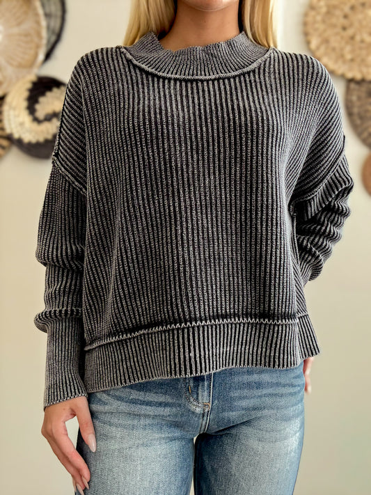 Black Fireside Sweater
