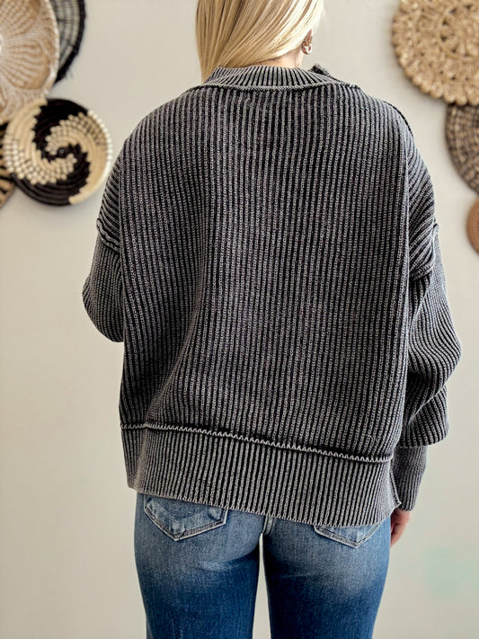 Black Fireside Sweater