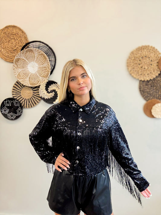 Backstage Spark Sequin Jacket