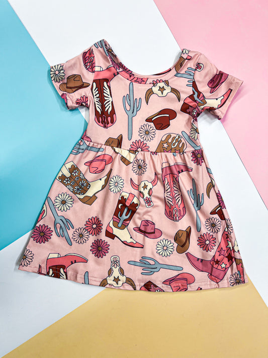 Boots & Blossoms Dress