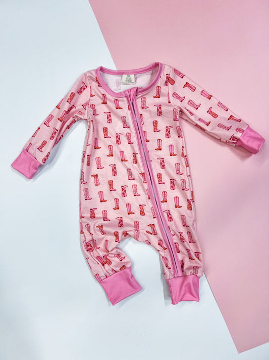 Pinky Boots Romper