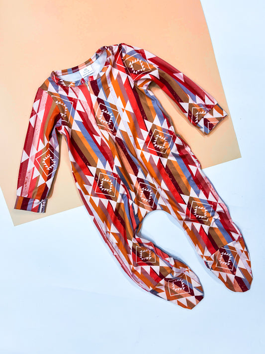 Aztec Cowgirl Romper