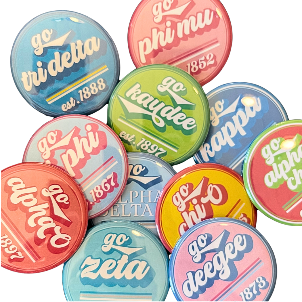 Sorority Button - Go Delta Delta Delta