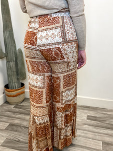 Perfectly Patchwork Pant in Rust