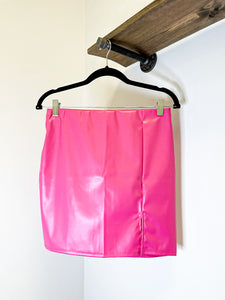 A Better View Pink Mini Skirt