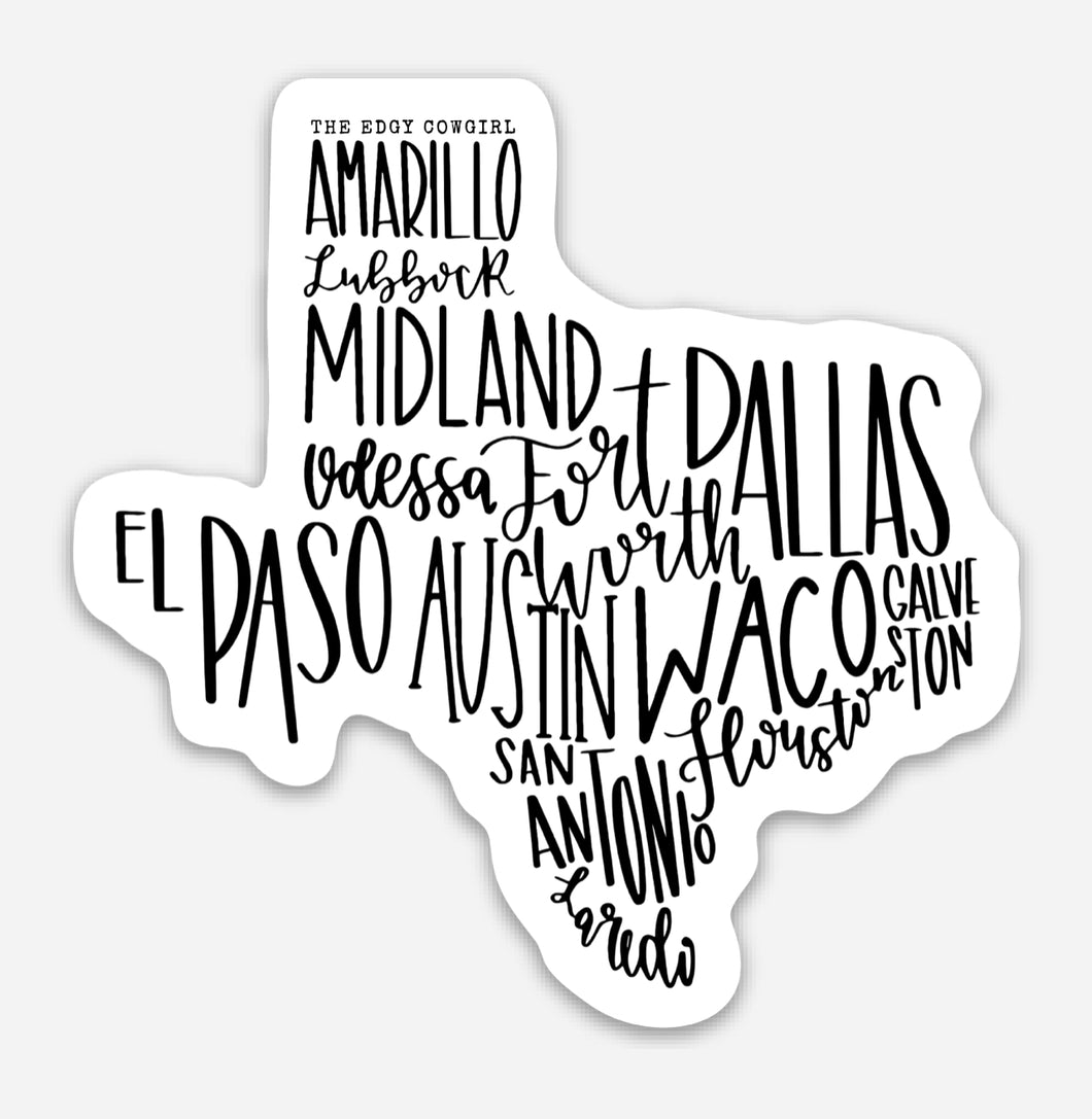 Texas Town Sticker