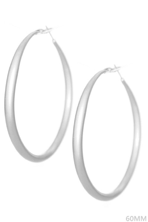 Matte Hoop Earring