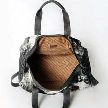Load image into Gallery viewer, Cowhide Duffle in Black
