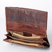 Load image into Gallery viewer, Daisy Do Tooled Leather Zip Wallet
