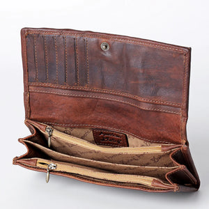 Daisy Do Tooled Leather Zip Wallet
