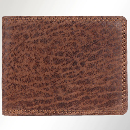 Brown Leather Bi-Fold Wallet