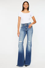 Load image into Gallery viewer, Dawn Distressed Denim Flare Jean
