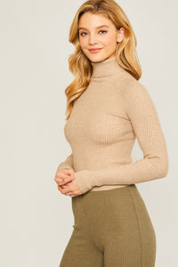 For the Record Turtleneck Sweater in Oat