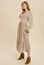 Load image into Gallery viewer, Laura Embroidered Maxi Dress in Taupe
