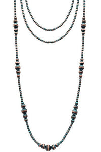 Long Layer Navajo Pearl Necklace