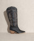 Kick the Dust Up Tall Cowboy Boot in Black