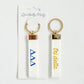 Delta Delta Delta Embroidered Keychain
