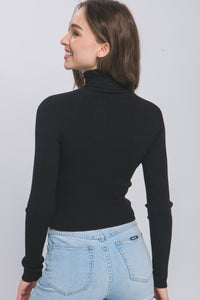 For the Record Turtleneck Sweater in Black