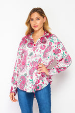 Load image into Gallery viewer, Paisley Perfect Button Up Top
