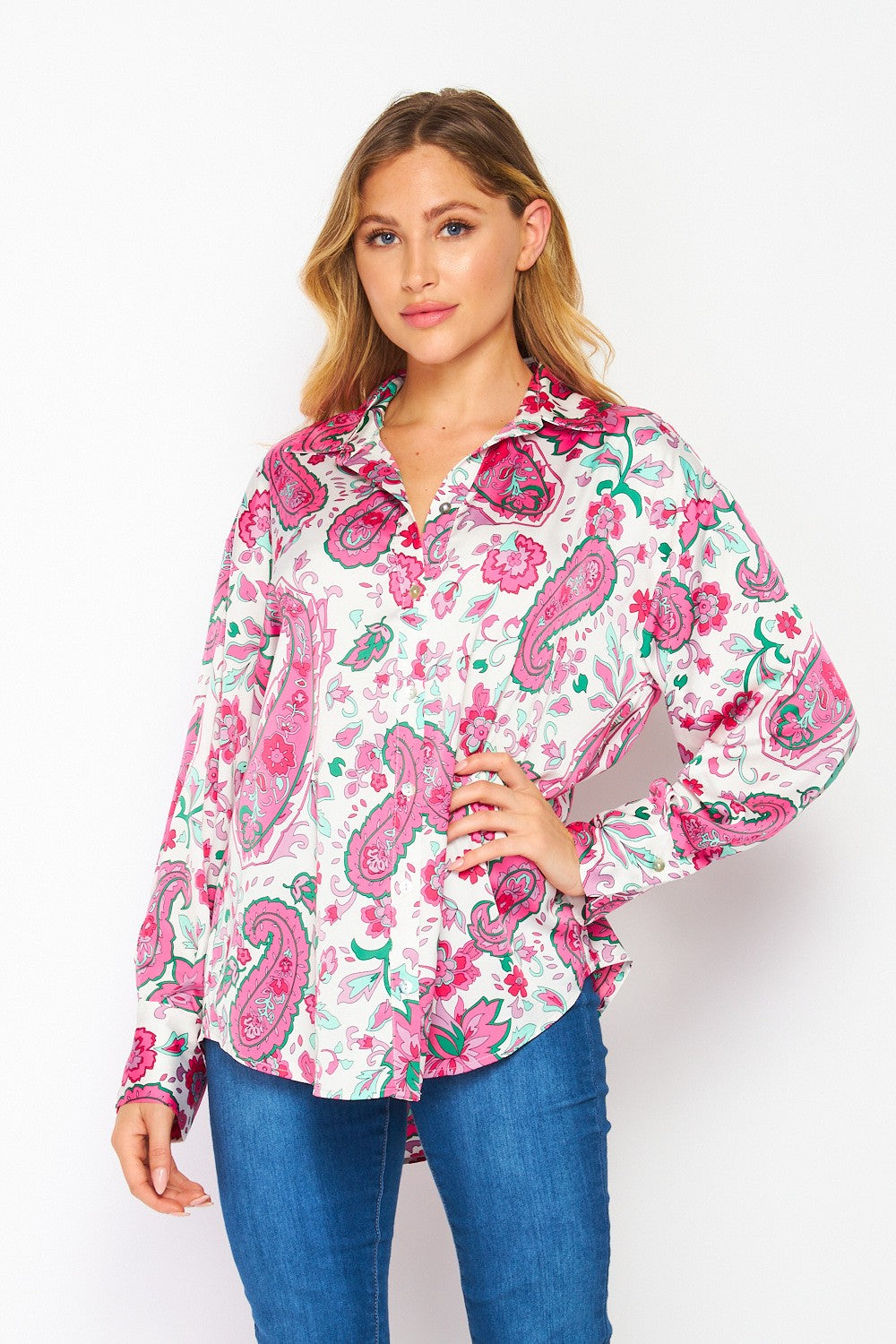 Paisley Perfect Button Up Top
