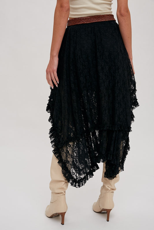Blackout Romance Lace Skirt