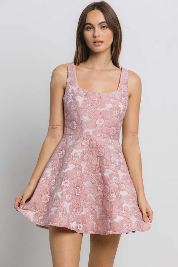 Pinky Promise Floral Mini Dress
