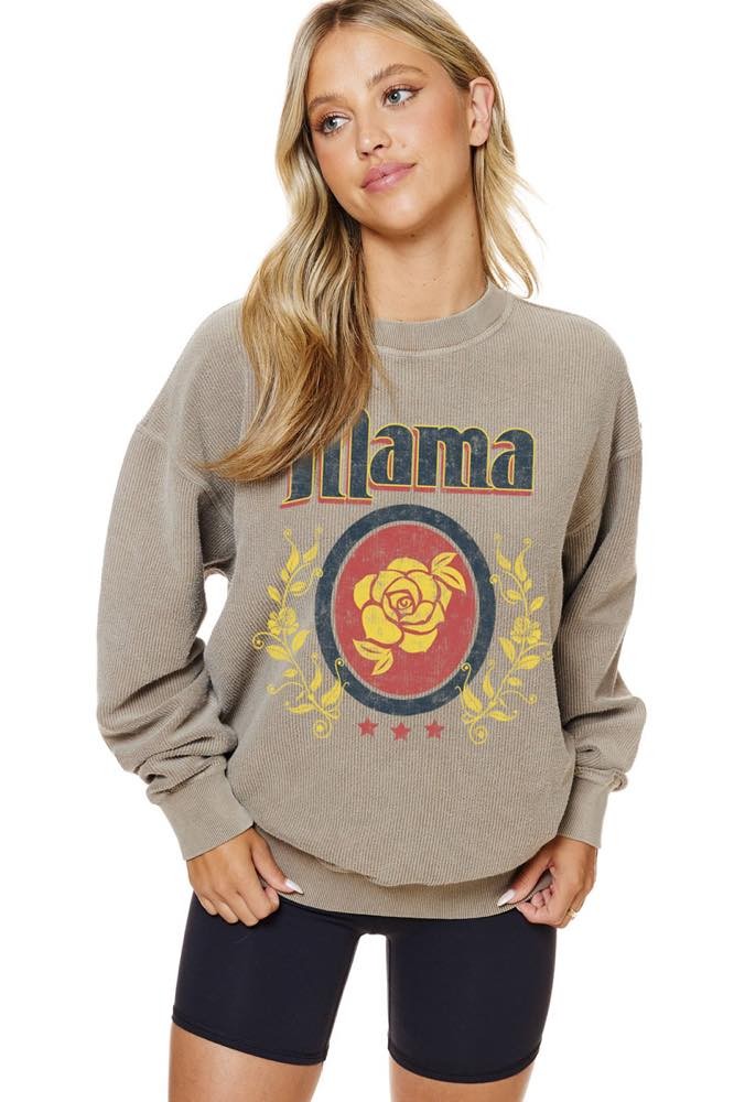 Mama Cord Crew Neck