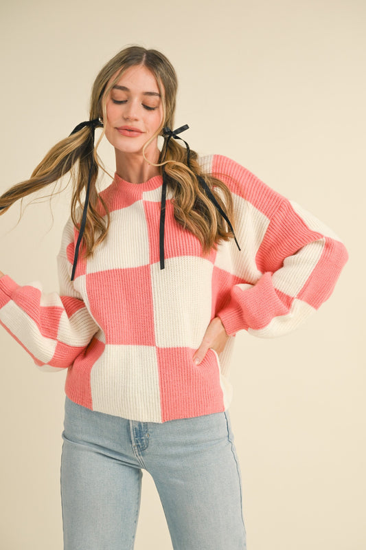 Sugar Rush Checkered Sweater