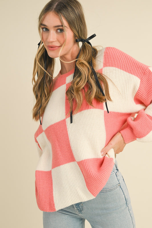 Sugar Rush Checkered Sweater