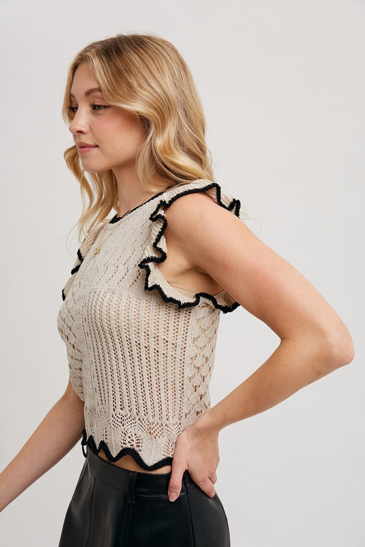 Morning Meadow Ruffle Top