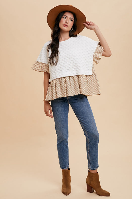 Gingham Grace Top