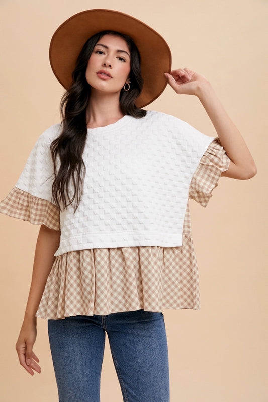 Gingham Grace Top