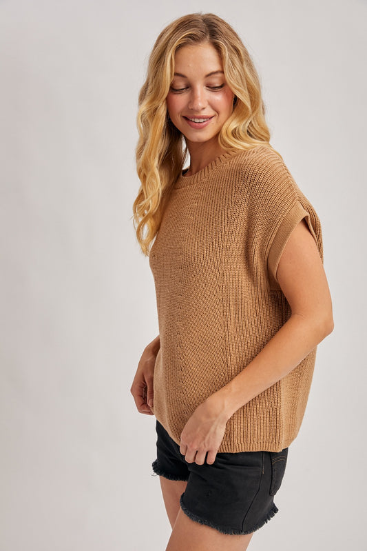 Golden Oak Knit Top