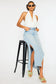 High Plains Denim Maxi Skirt
