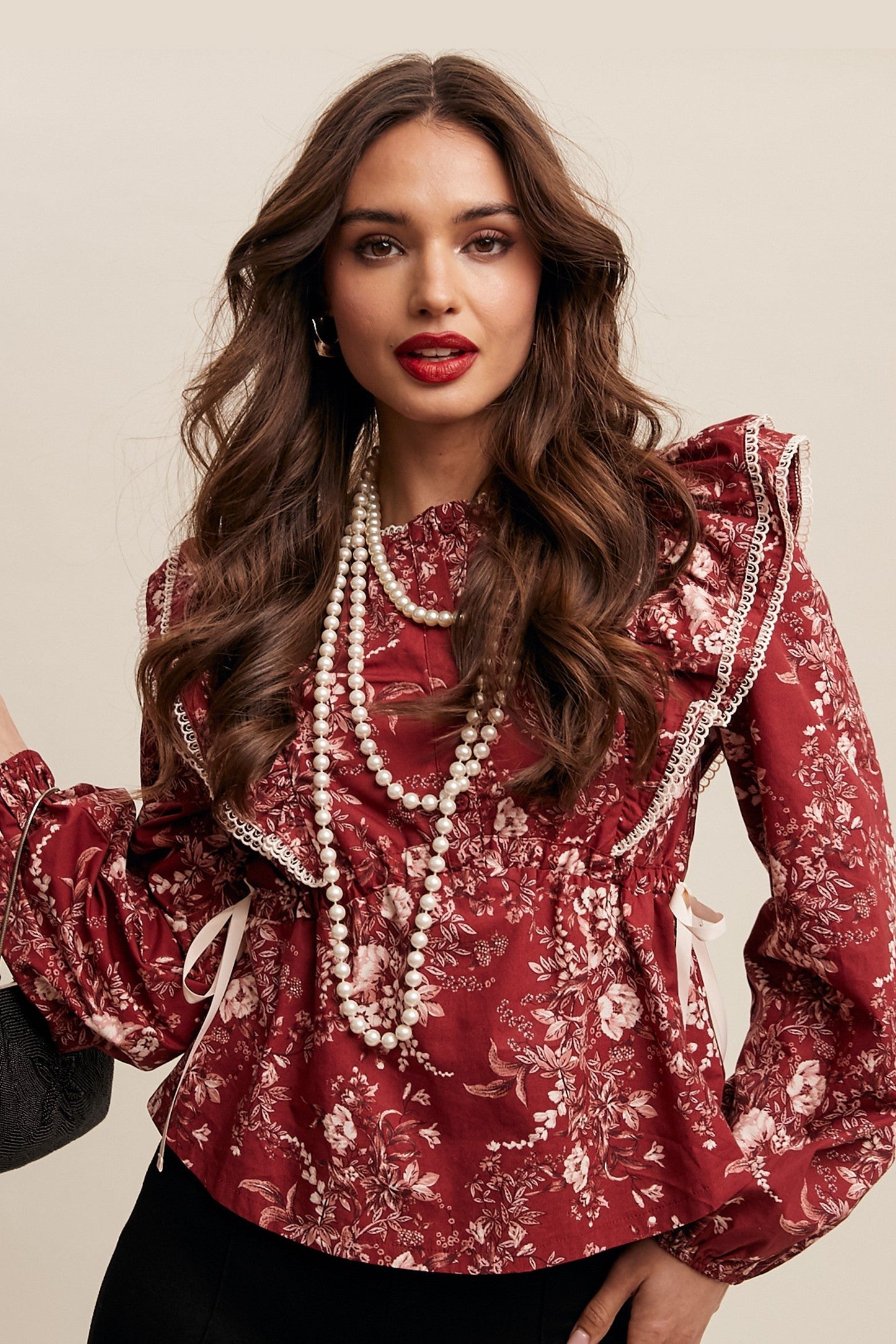Bohemian Bloom Ruffle Top