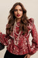 Bohemian Bloom Ruffle Top
