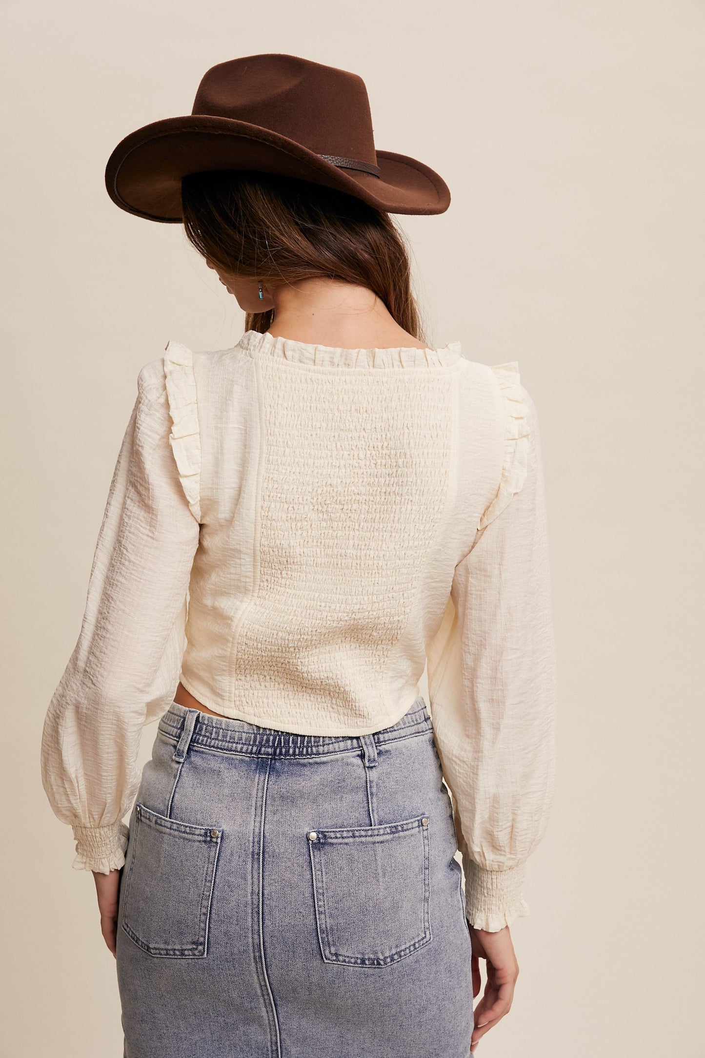 Ruffled Reverie Chic Top