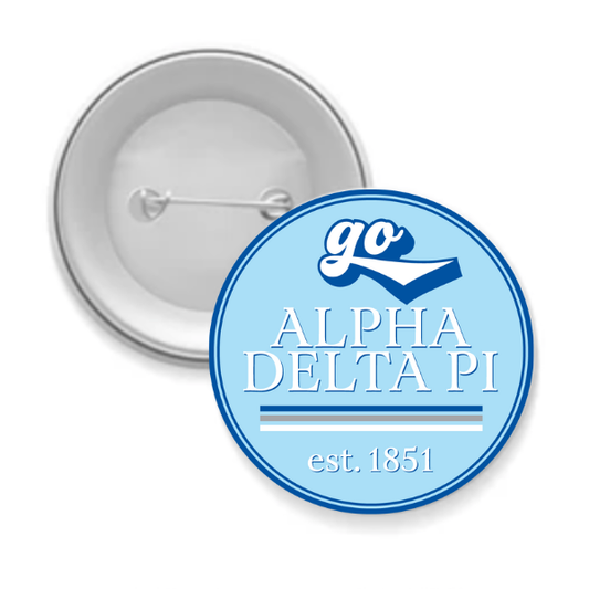 Sorority Button - Go  Alpha Delta Pi