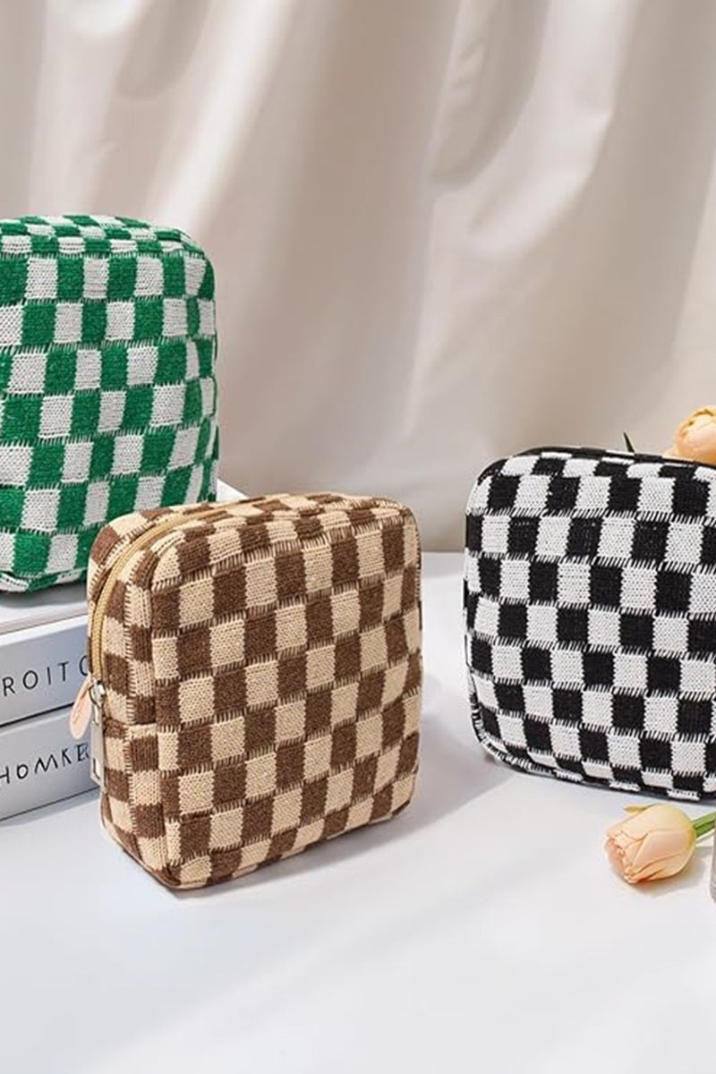 Mini Checkered Pouch